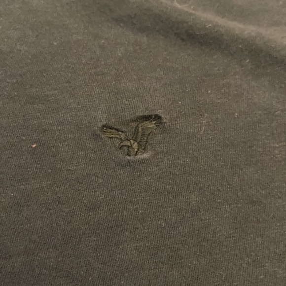 American eagle short sleeve shirt color black size medium tall - Picture 2 of 4